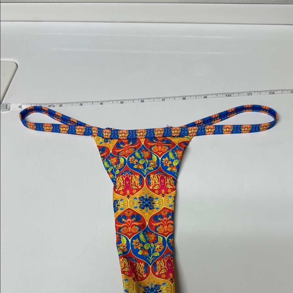 Colorful Patterned Swim Suit Bikini Bottom (G String back) - Picture 4 of 5